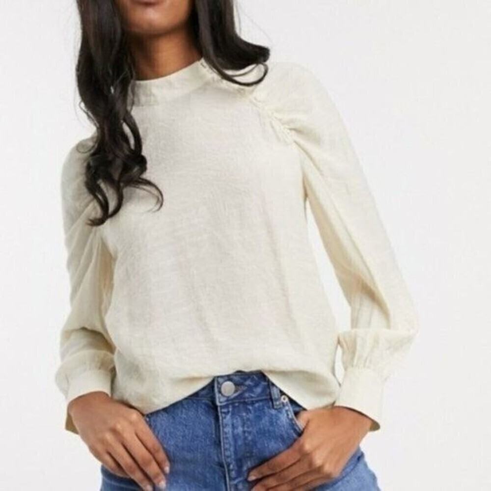 VERO MODA Blouse Rushed Volume Sleeves